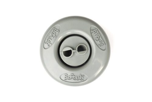 Softub Pulsating Jet in grey with two different holes.