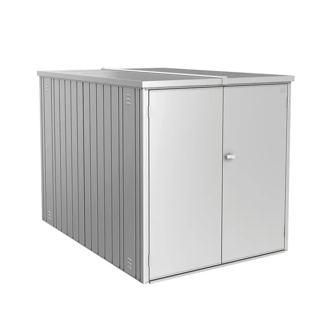 biohort Minigarage_L_silber_geschlossen
