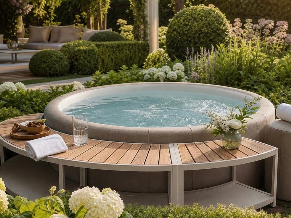 2 Familien Pool Softub Schweiz