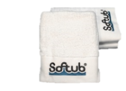 Softub bath towel. Softub Switzerland. Softub. Extra accessories for an elevated spa experience.
