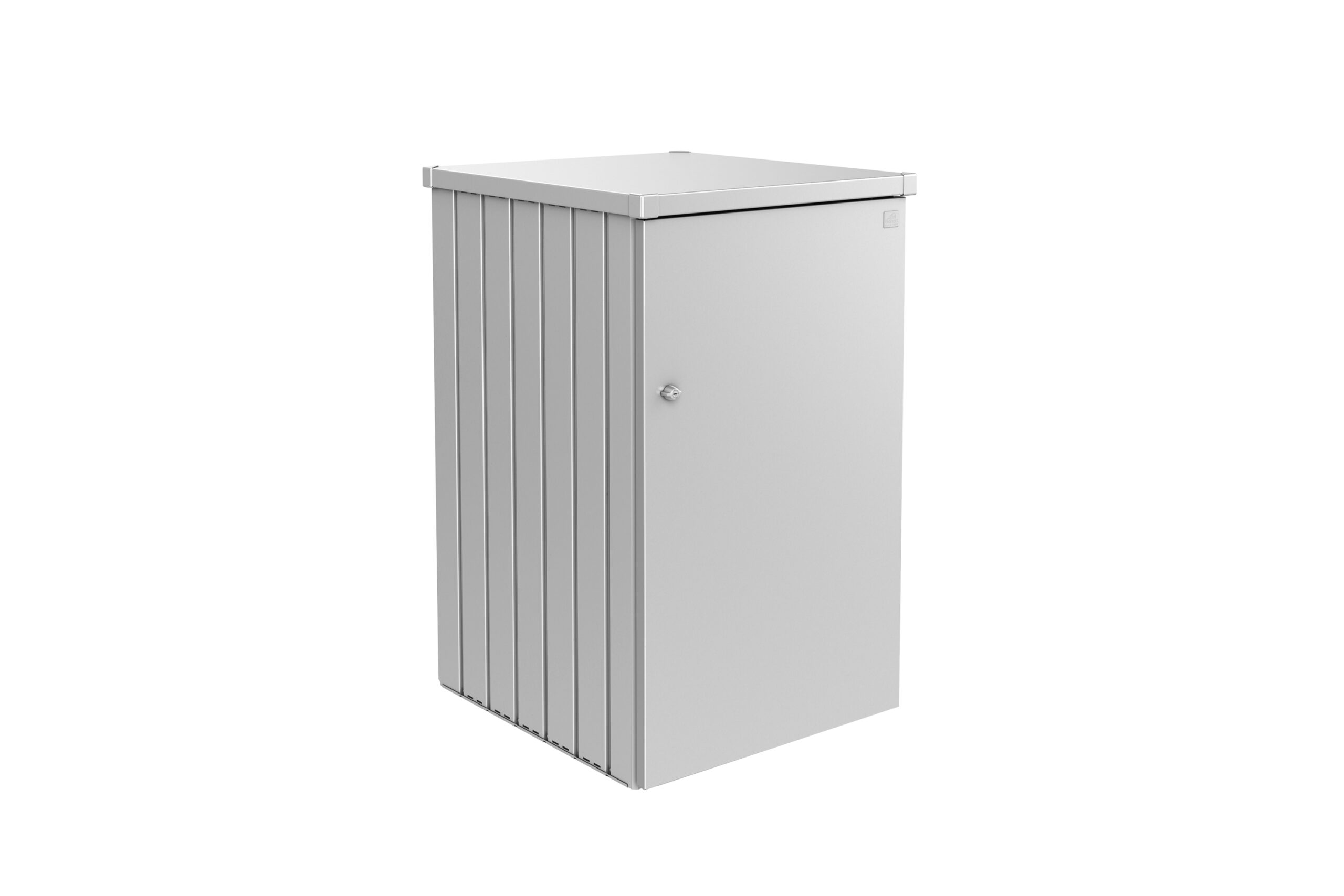 Biohort_Alex_Abfallbox_Var1_silber_Rendering_Softub_Schweiz Silberne Abfallbox aus Metall
