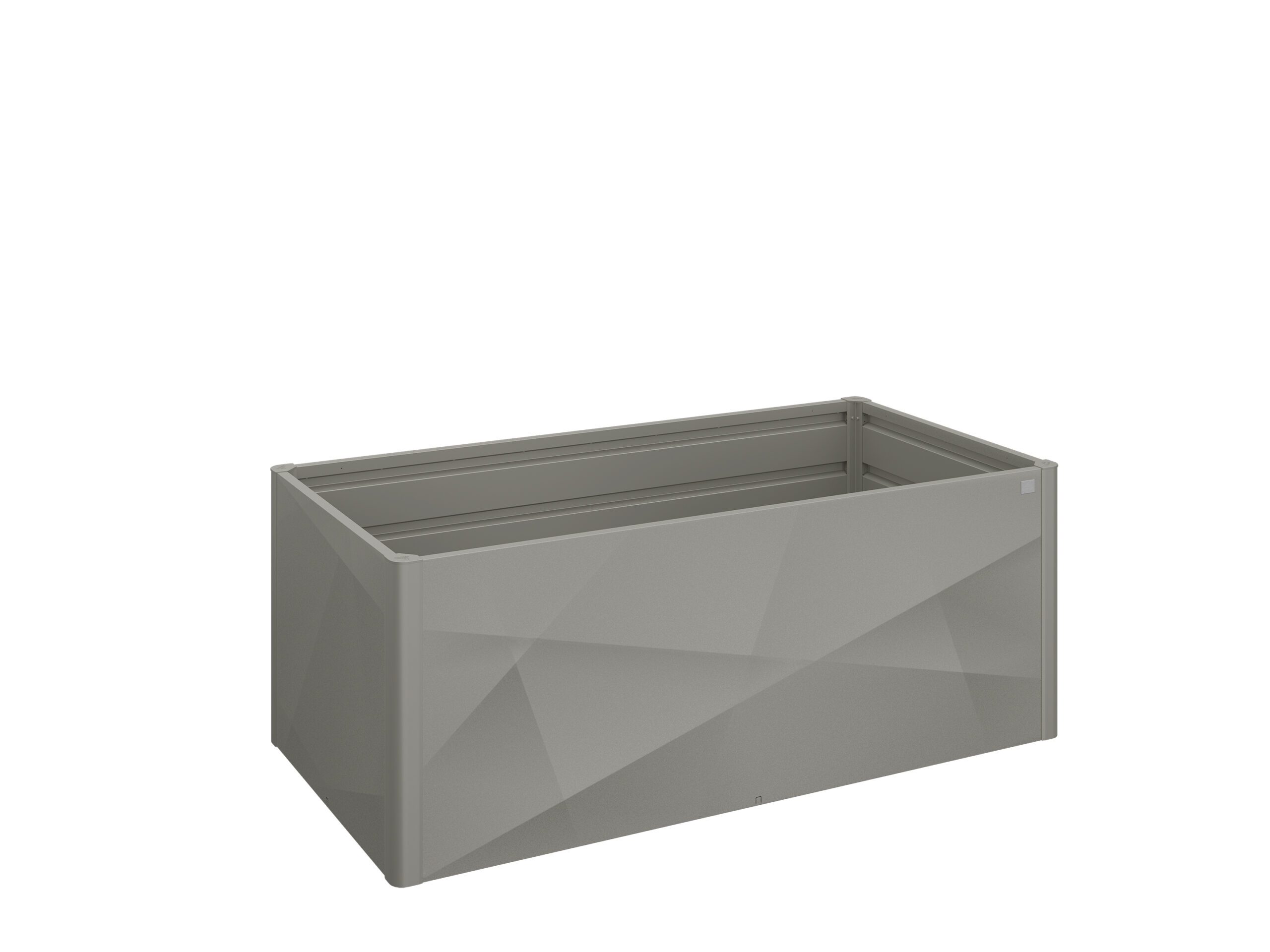 Leeres, quarzgraues X-Design Biohort Hochbeet