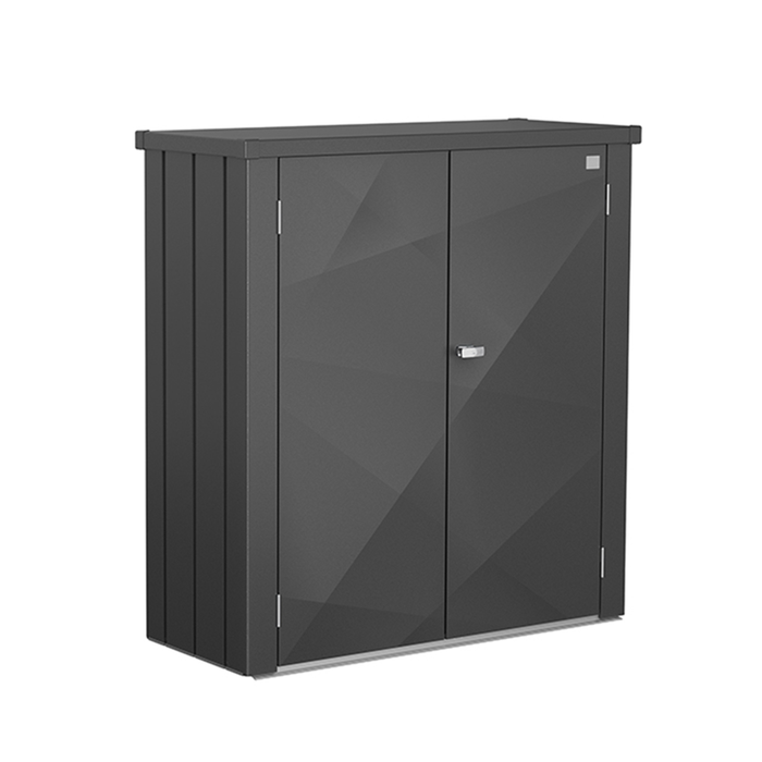 Dunkelgrauer Terrassenschrank