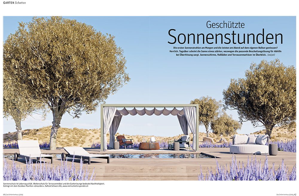 Pavillon von Unosider bei Softub Schweiz