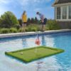 Schwimmendes Golf-Grün Für Pool – Mit Kunstrasen, EVA-Rückseite, Inkl. Schläger, Bälle & Zubehör, Faltbar