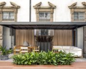 Der Unosider Pavillon Lumi. Softub Schweiz. Überdachung/Pavillon für Ihren Softub oder Whirlpool. Italienisches Handwerk.