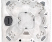 Ansicht von oben auf den Whirlpool