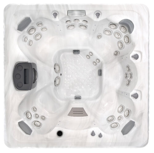 Ansicht von oben auf den Whirlpool