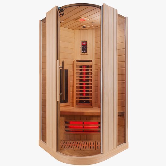 Nero Round Front Infrared Cabin Softub Switzerland Softub