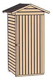Der Terrassenschrank von Weka - Mit Einzel, Doppeltür oder Schleppdach