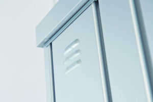 Ventilationskiemen_Geraeteschrank_Detail Geräteschrank Biohort 150