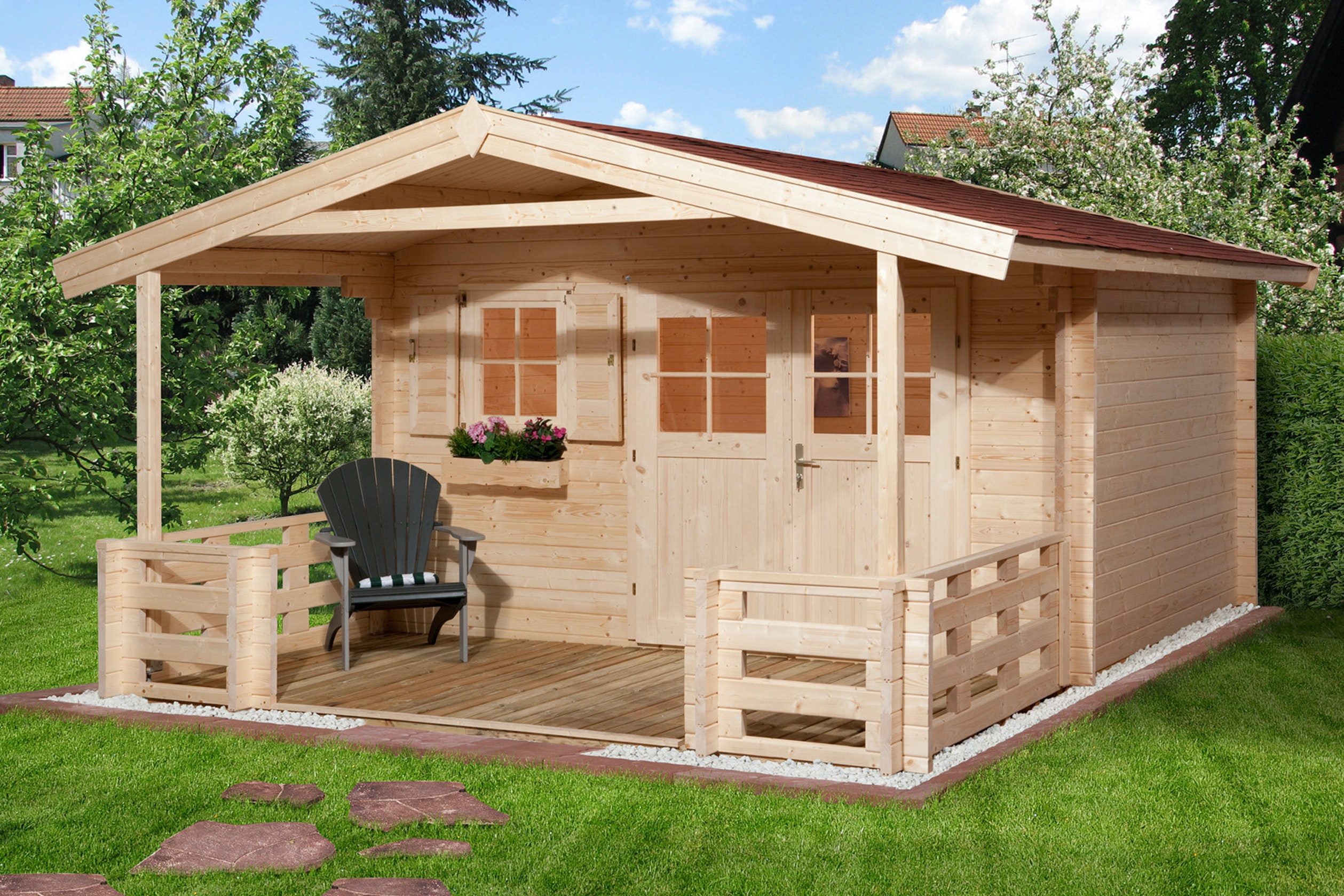 Weka Family Garden House - model 135/136 with terrace