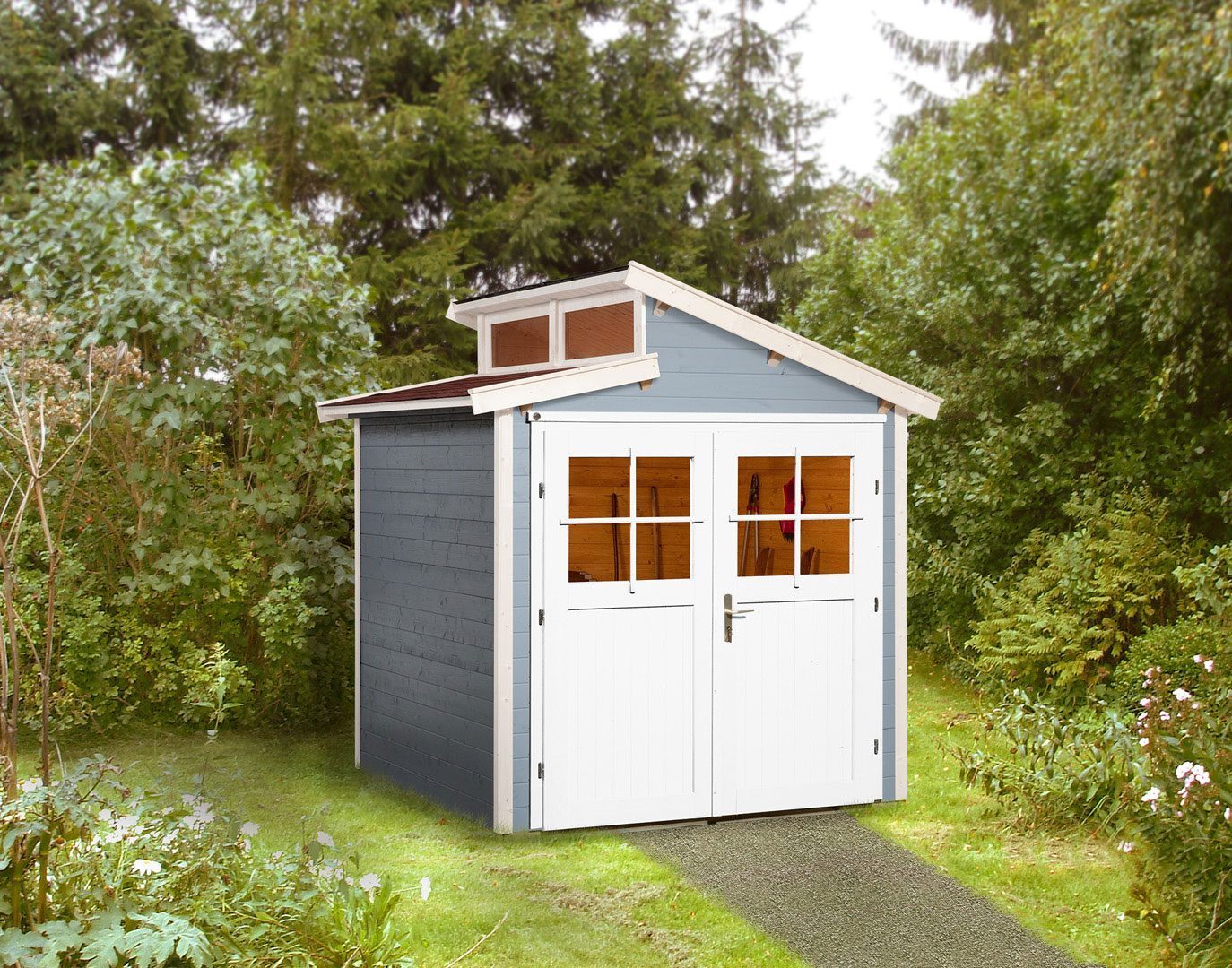 Heavenly Weka Garden Shed shape roof model offset - 226 an with