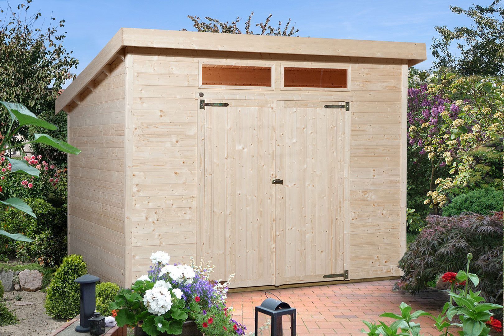 High Quality Garden Shed - model 325 A from WEKA at Softub Switzerland