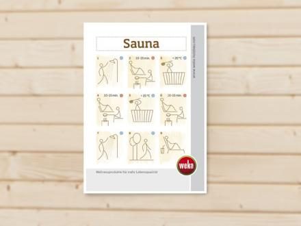 Weka Sauna Rules - water resistant board for your Sauna